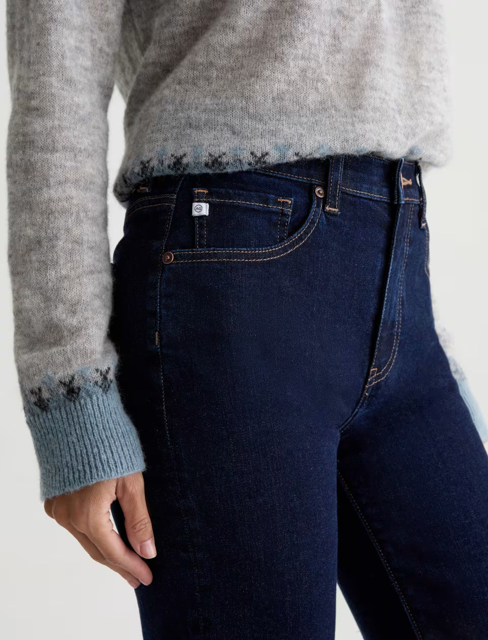 BRINLEY STRAIGHT LEG (MODERN INDIGO) - A.G. DENIM