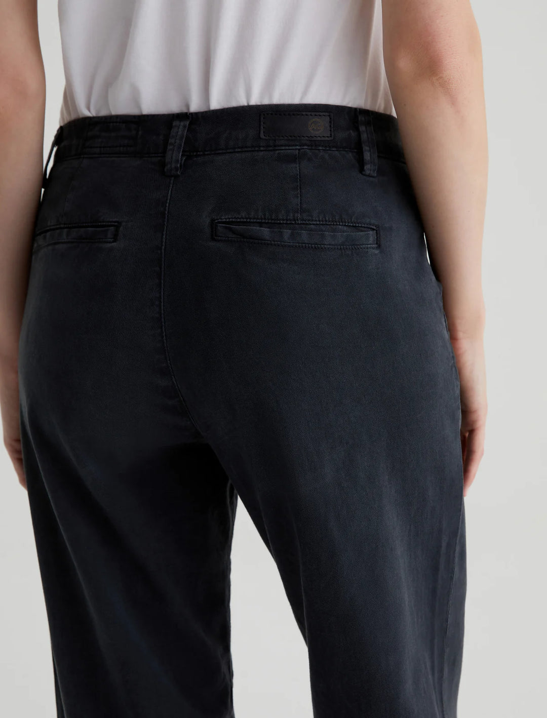 CADEN STRAIGHT TROUSER (SULFUR BLACK) - A.G. DENIM