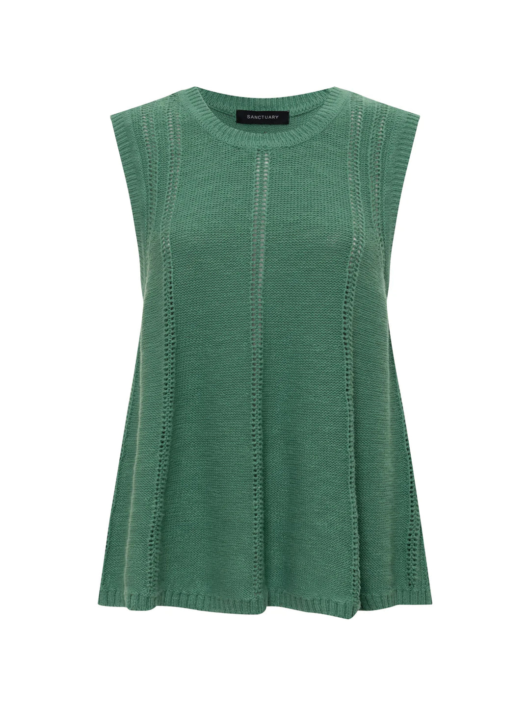 EASY POINTELLE SHELL (COVERT GREEN) - SANCTUARY
