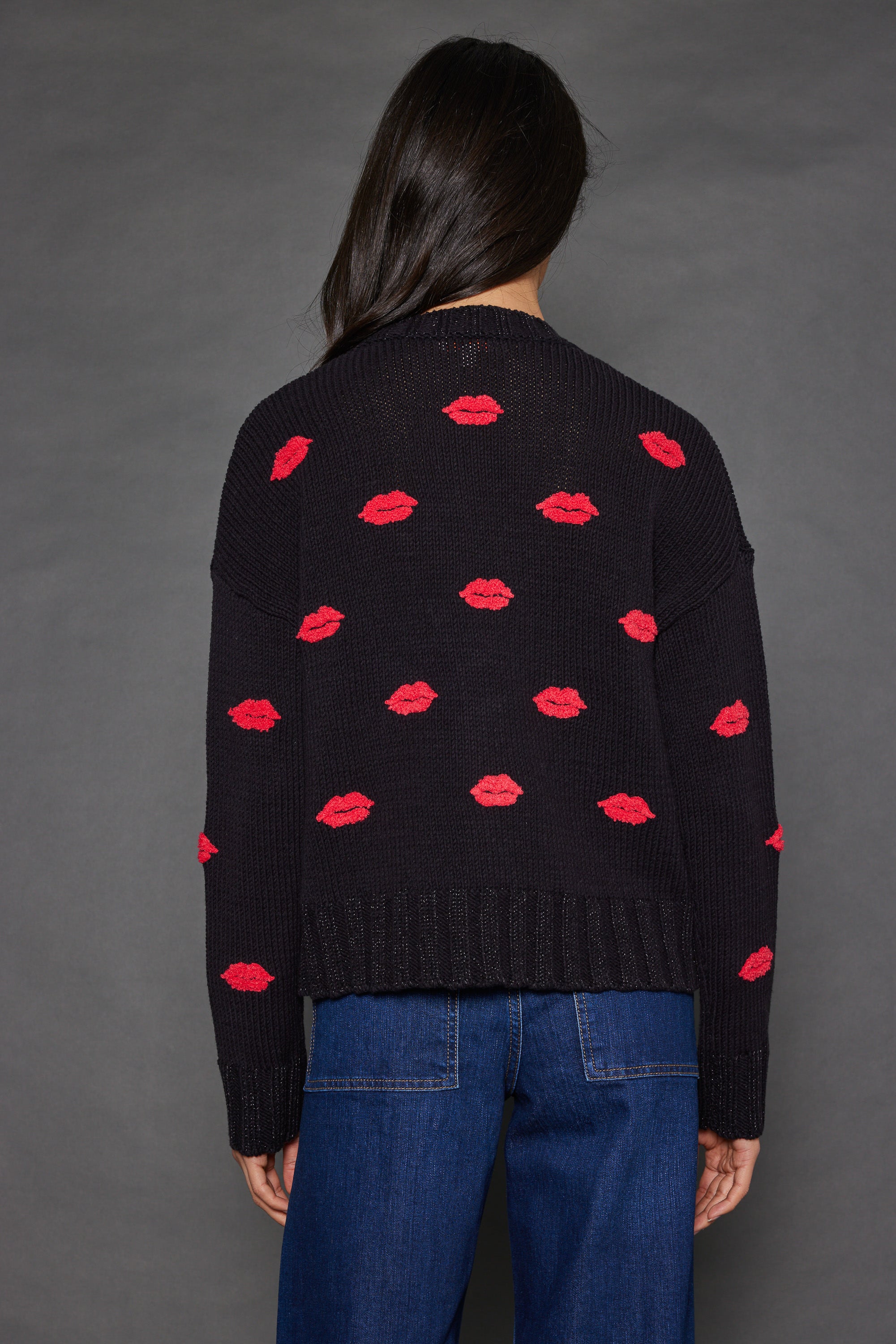 SUGAR LIPS CARDIGAN BLACK LISA TODD Joelle s