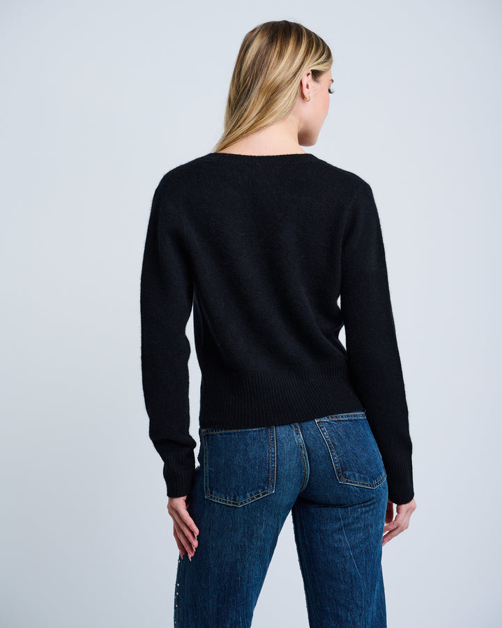 DATE NIGHT CARDIGAN (BLACK) - LISA TODD