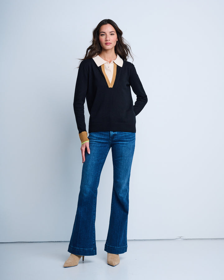 DOUBLE DOWN LAYERED SWEATER - LISA TODD