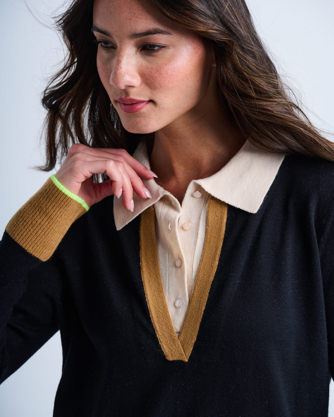 DOUBLE DOWN LAYERED SWEATER - LISA TODD