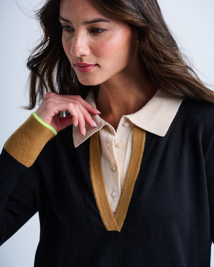 DOUBLE DOWN LAYERED SWEATER - LISA TODD