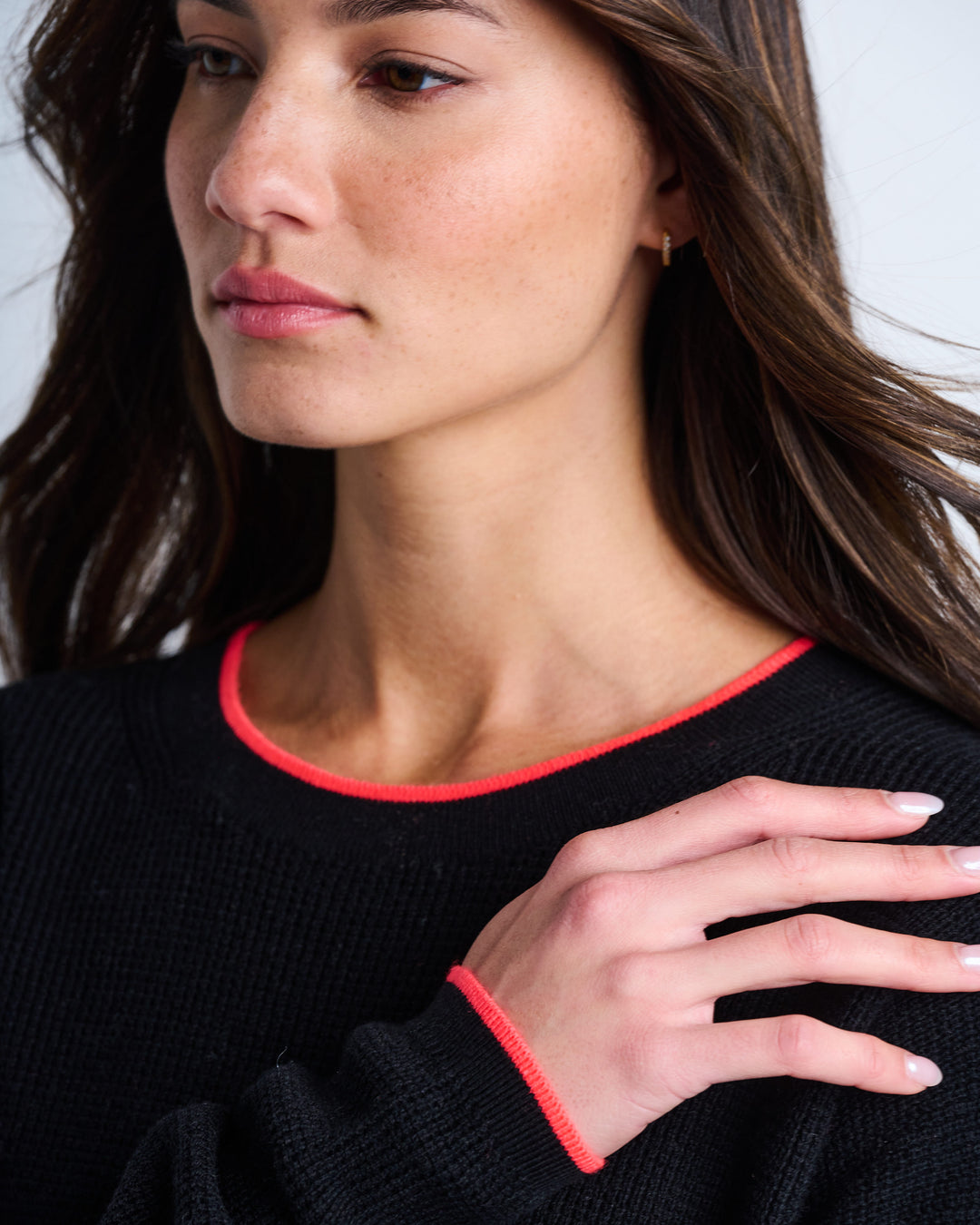 AROUND TOWN NEON HEM SWEATER - LISA TODD