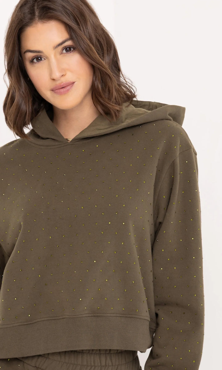 RENAE CRYSTAL HOODIE (OLIVE) - GENERATION LOVE