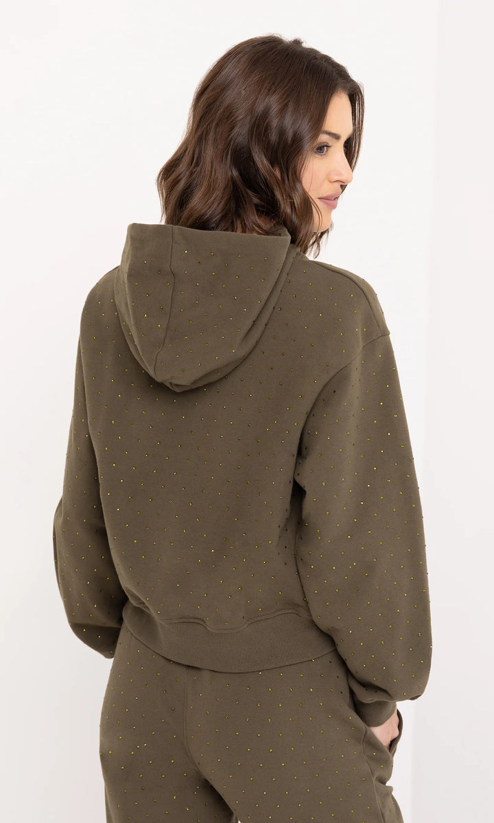 RENAE CRYSTAL HOODIE (OLIVE) - GENERATION LOVE