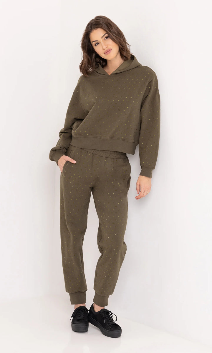 RENAE CRYSTAL HOODIE (OLIVE) - GENERATION LOVE
