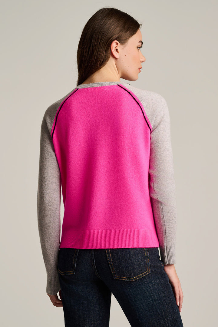 BLOCK OUT SWEATER (PINK FLASH) - LISA TODD