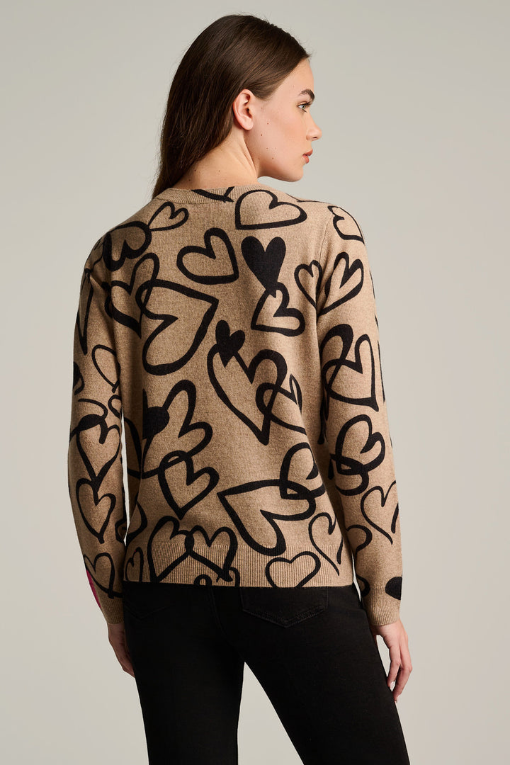 CRAZY LOVE SWEATER (BISCUIT) - LISA TODD