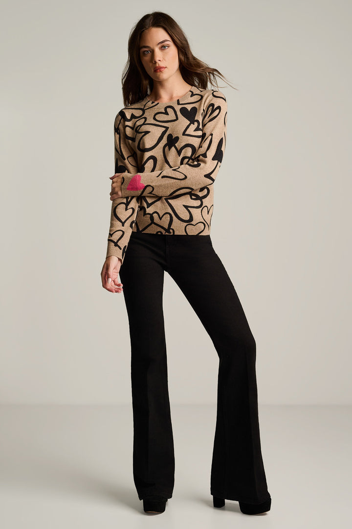 CRAZY LOVE SWEATER (BISCUIT) - LISA TODD