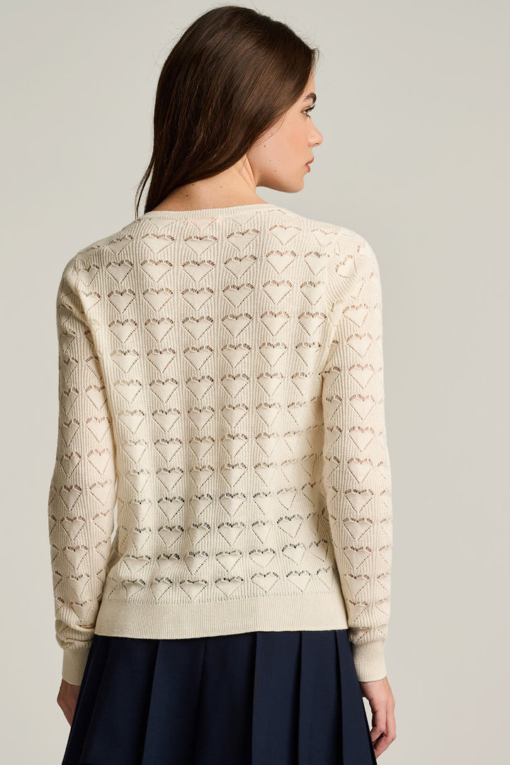 HENLEY HEART KNIT (CREAM) - LISA TODD