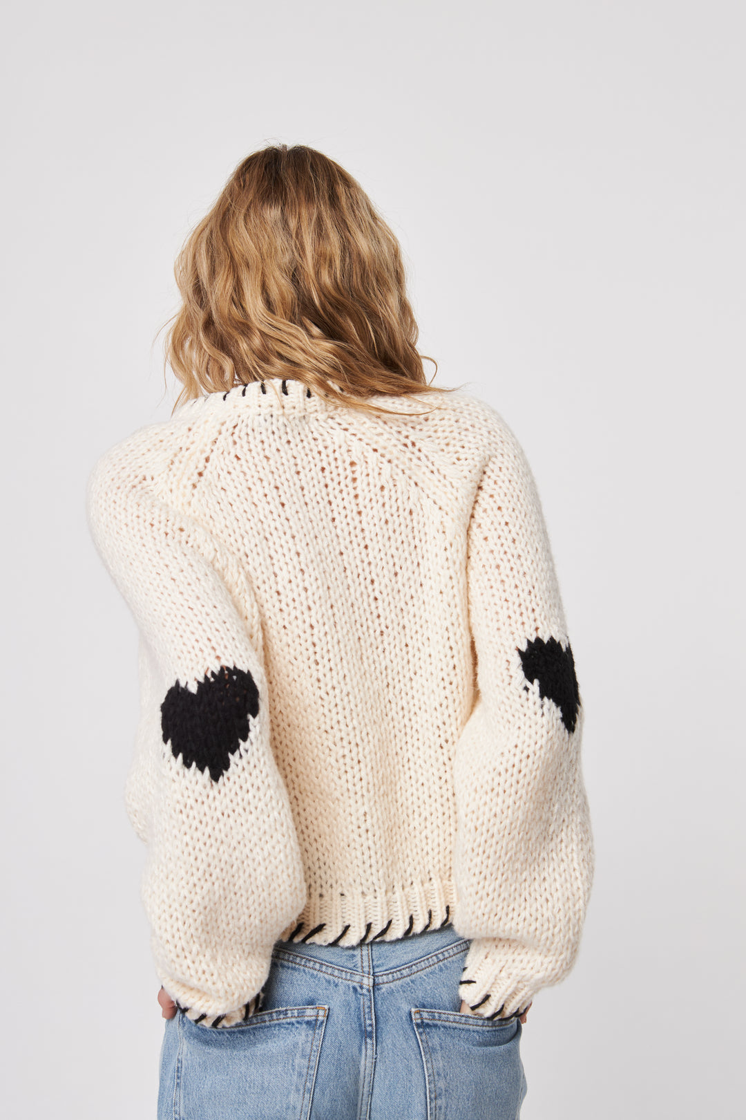 DECLAN HEART SWEATER - JOHN+JENN