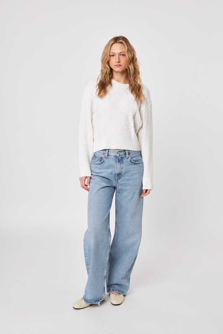 JULIEN SWEATER (PORCELAIN) - JOHN+JENN