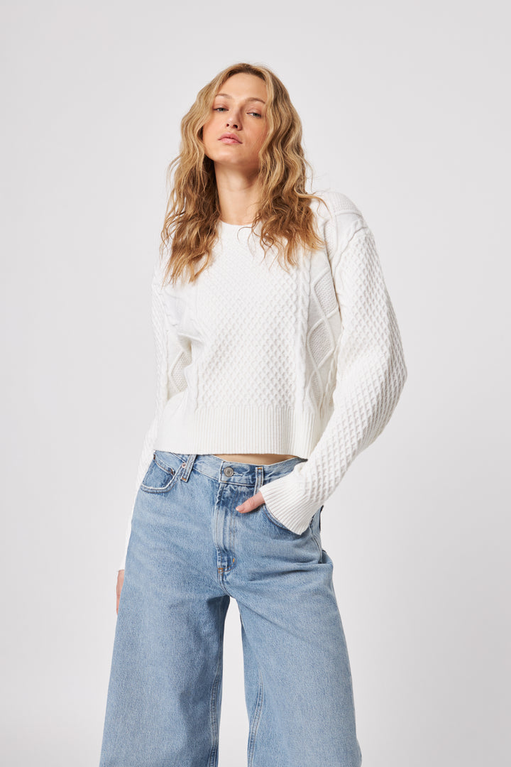 JULIEN SWEATER (PORCELAIN) - JOHN+JENN