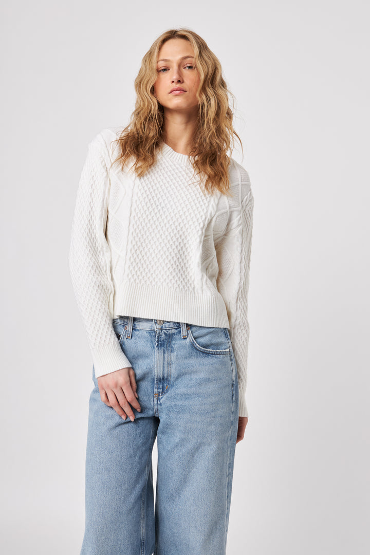 JULIEN SWEATER (PORCELAIN) - JOHN+JENN