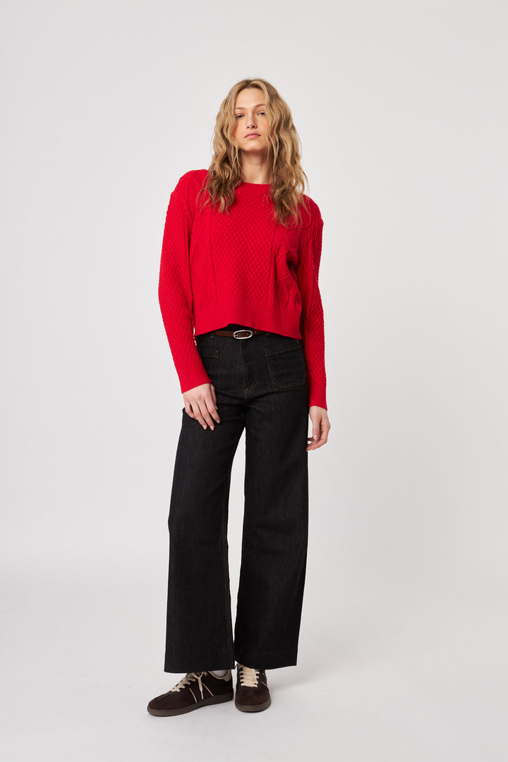 JULIEN SWEATER (POPPY) - JOHN+JENN