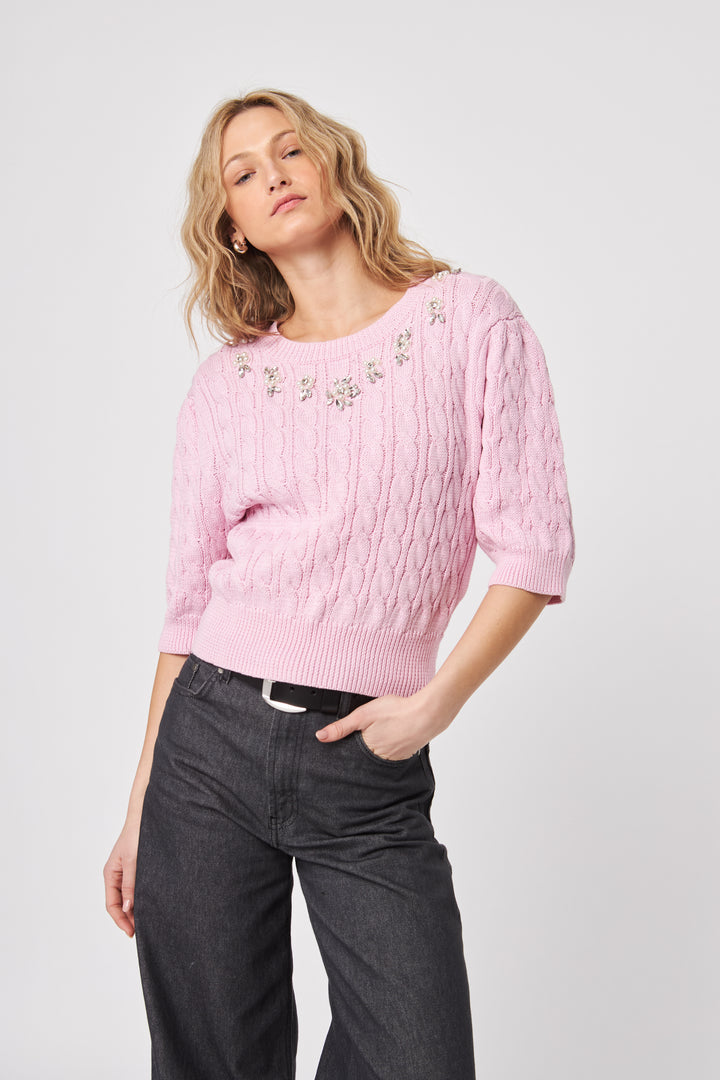 EDEN JEWEL SWEATER - JOHN+JENN