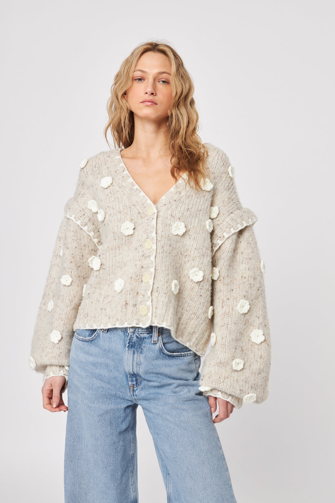 MARCO APPLIQUE CARDIGAN - JOHN+JENN