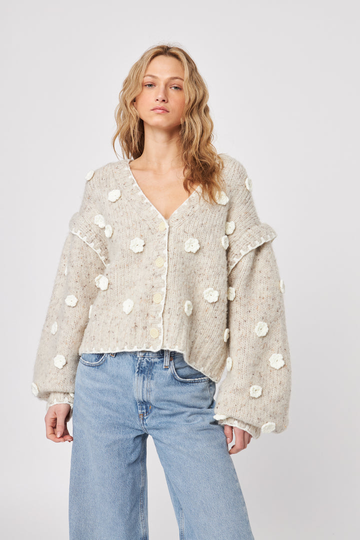 MARCO APPLIQUE CARDIGAN - JOHN+JENN