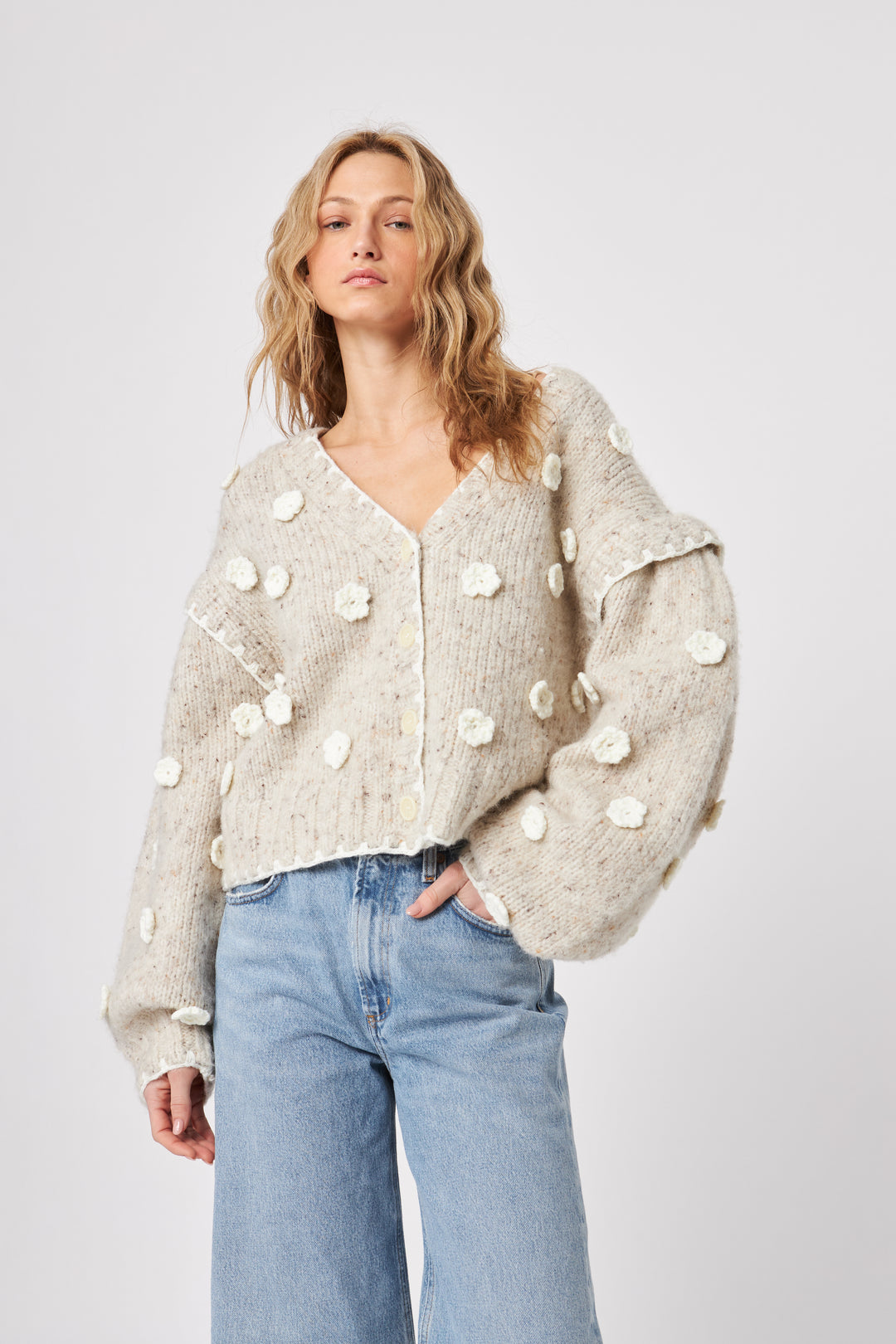 MARCO APPLIQUE CARDIGAN - JOHN+JENN