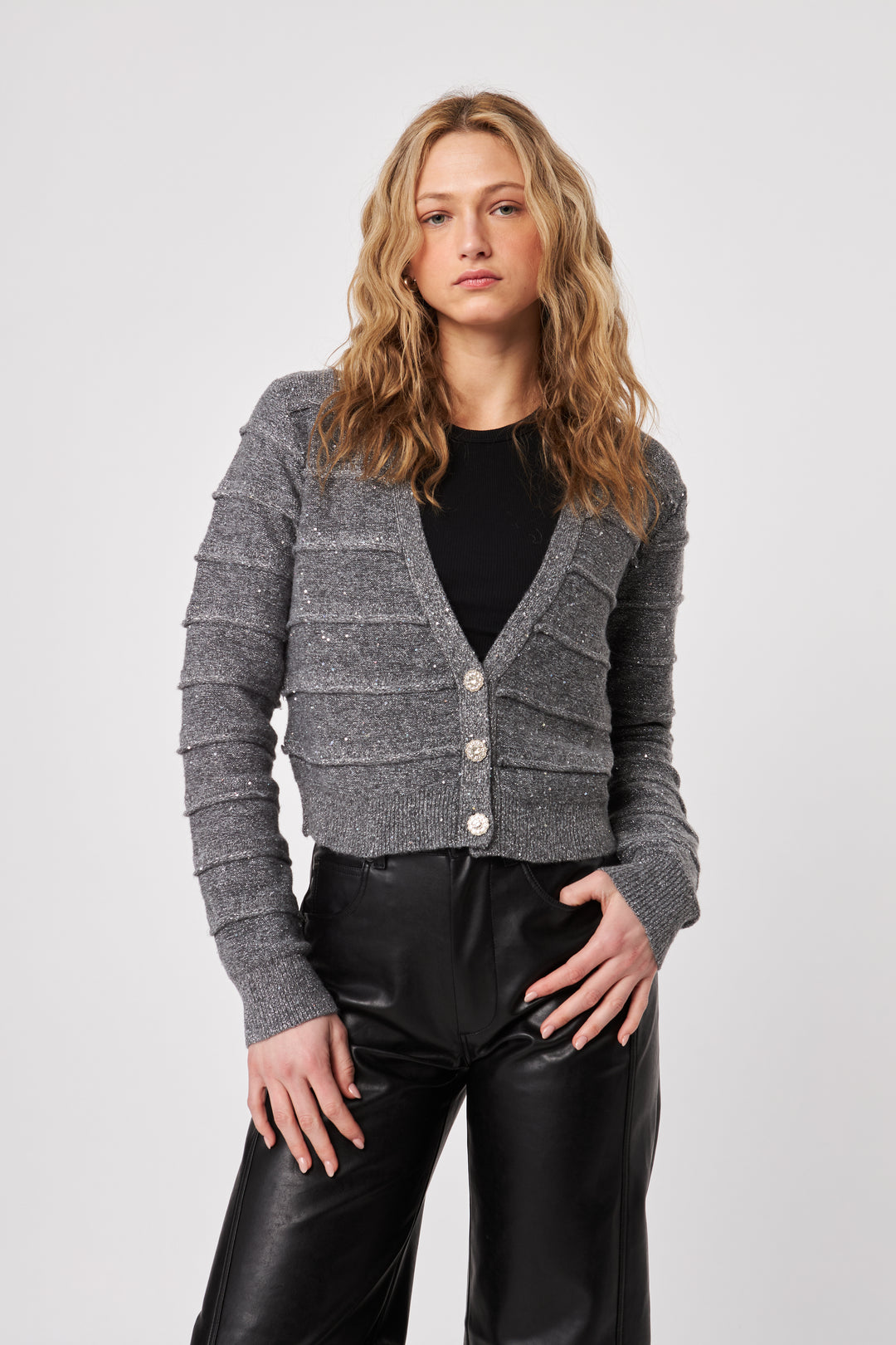 BALDWIN SHIMMER CARDIGAN - JOHN+JENN