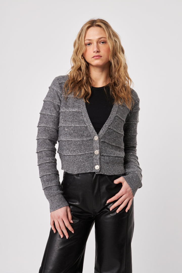 BALDWIN SHIMMER CARDIGAN - JOHN+JENN