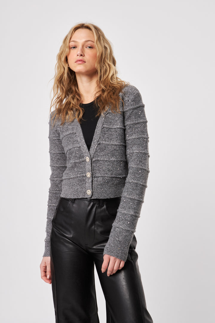 BALDWIN SHIMMER CARDIGAN - JOHN+JENN