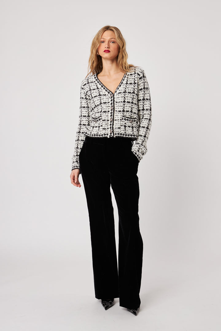 LONNIE TWEED CARDIGAN (VANILLA) - JOHN+JENN