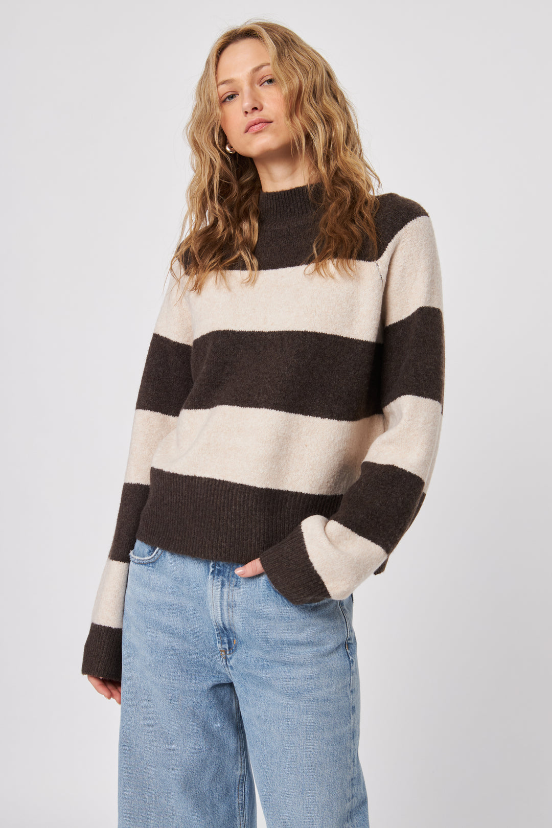 EDISON STRIPED SWEATER - JOHN+JENN