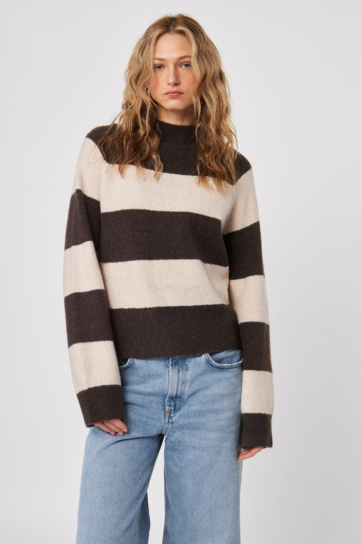 EDISON STRIPED SWEATER - JOHN+JENN