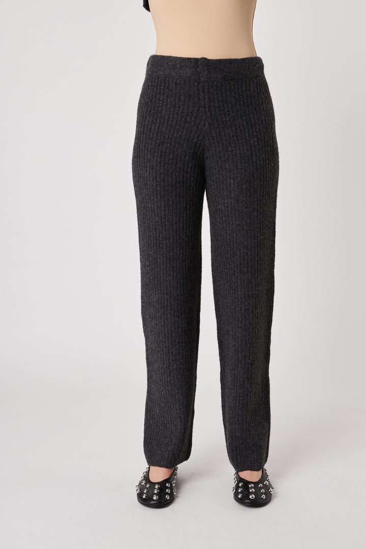 TOBY RIBBED KNIT PANT - JOHN+JENN