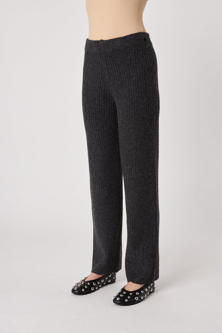 TOBY RIBBED KNIT PANT - JOHN+JENN