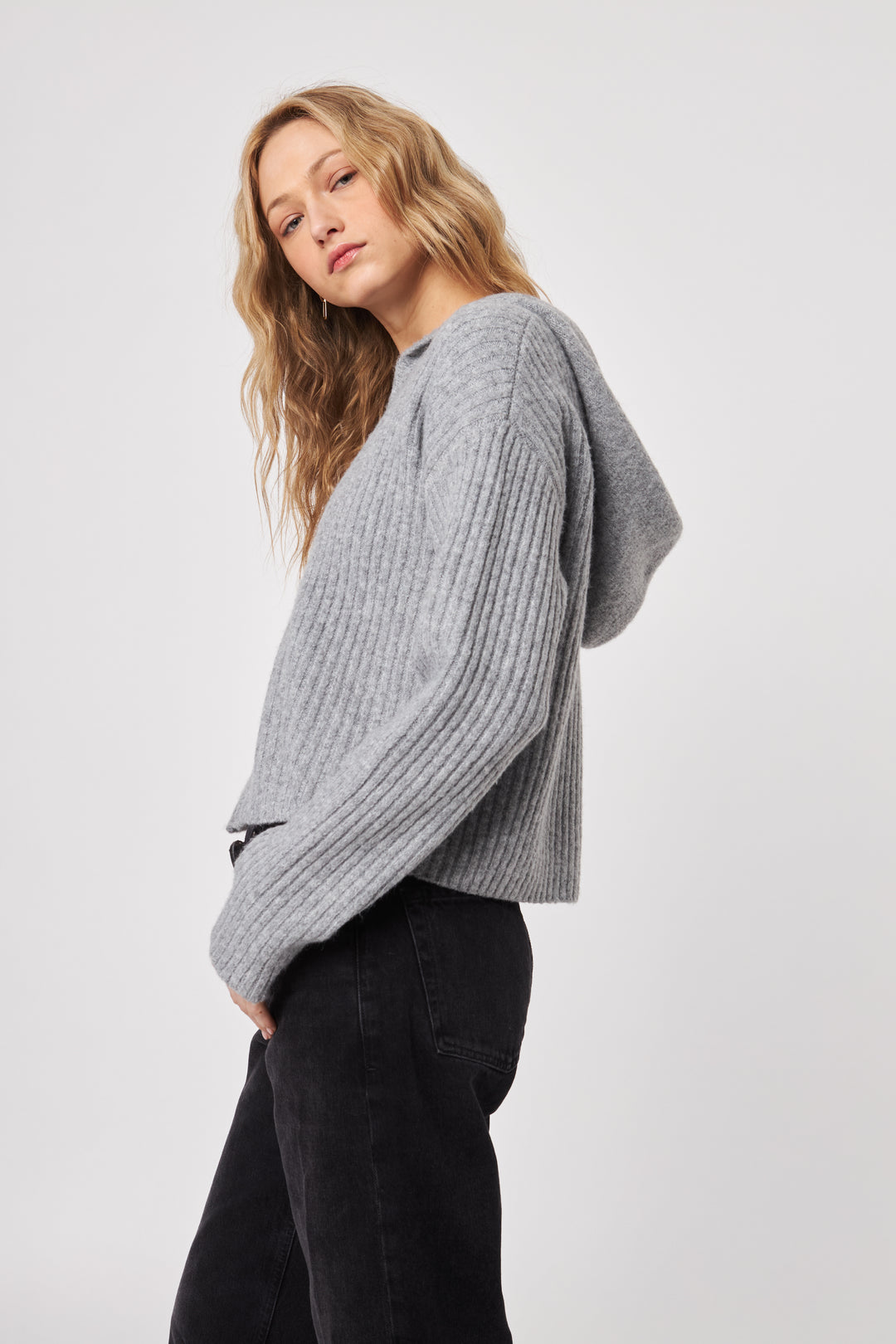 GAVIN ZIP-UP HOODIE (SILVER FOX) - JOHN+JENN