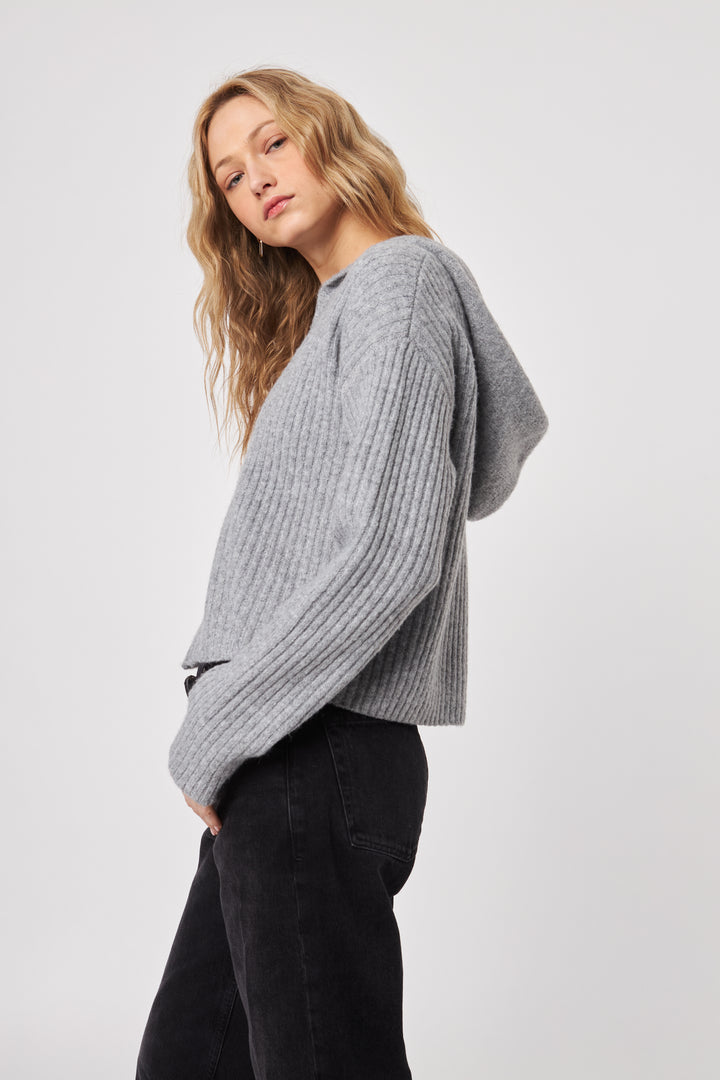 GAVIN ZIP-UP HOODIE (SILVER FOX) - JOHN+JENN