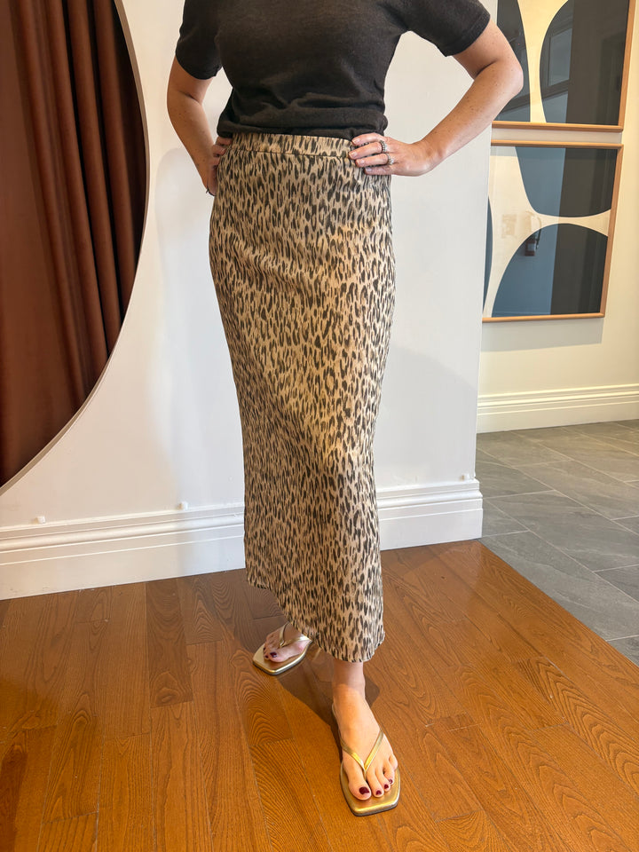 PRINTED CHIFFON SLIP SKIRT (ANIMAL PRINT) - IRIS SETLAKWE