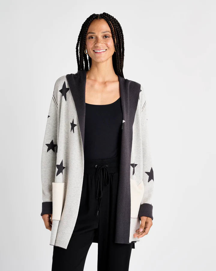 SYDNEY REVERSIBLE STAR CARDIGAN - SPLENDID