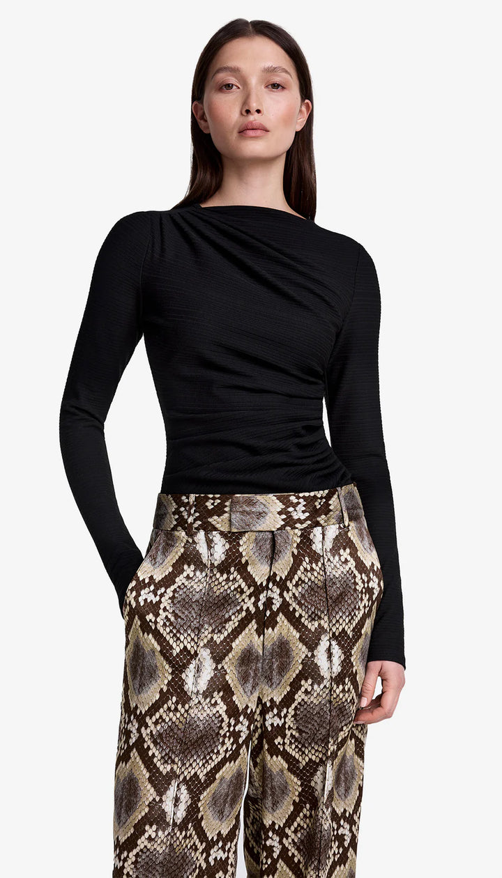 RUCHED KNIT TOP - SMYTHE