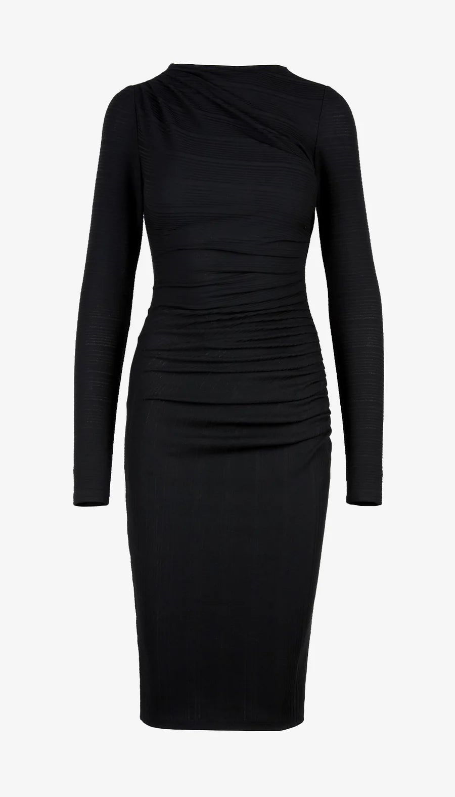 RUCHED KNIT MIDI DRESS - SMYTHE