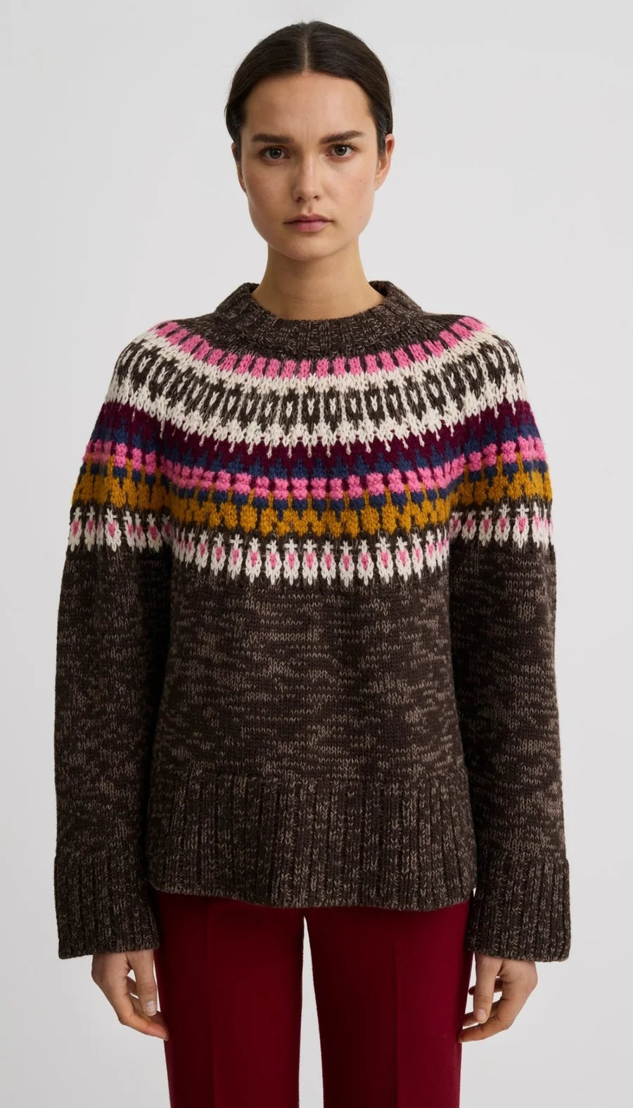 OVERSIZED CREWNECK SWEATER (MULTI) - SMYTHE