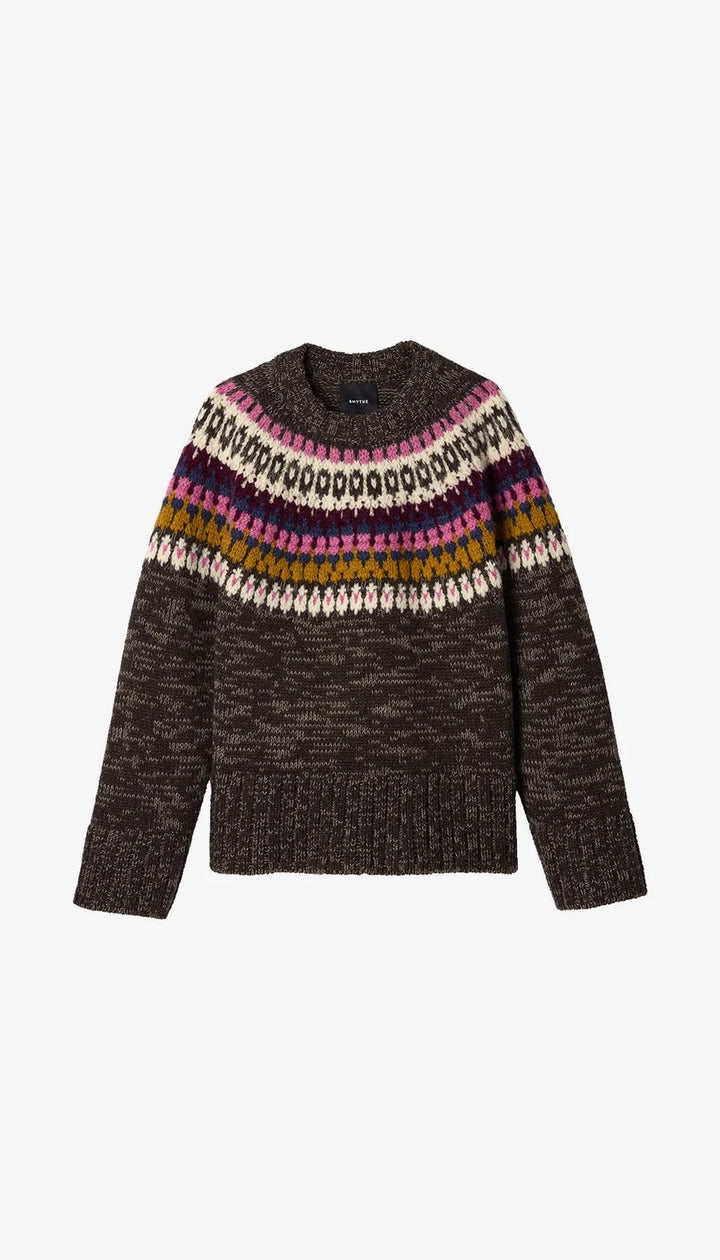 OVERSIZED CREWNECK SWEATER (MULTI) - SMYTHE