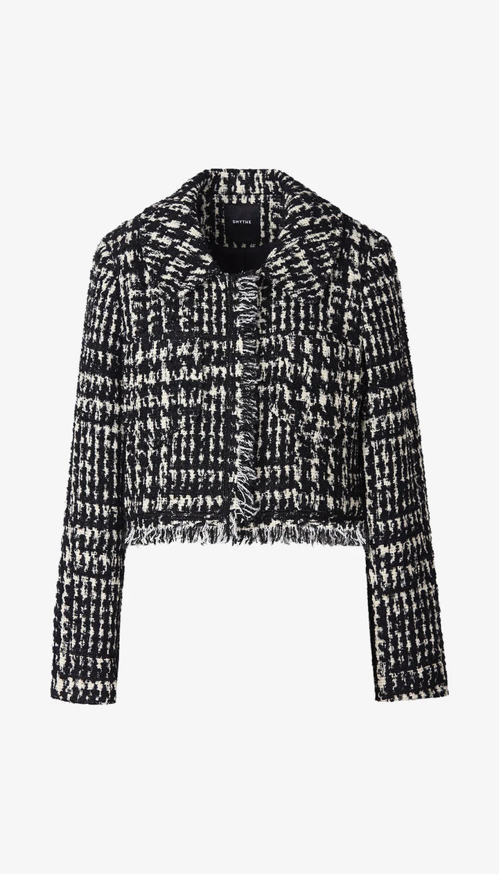LONG SLEEVE MINI JACKET (BLACK/WHITE) - SMYTHE