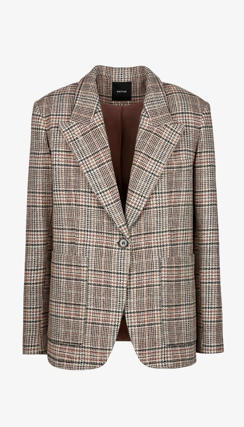 PATCH POCKET 90'S BLAZER (NEUTRAL GLEN CHECK) - SMYTHE