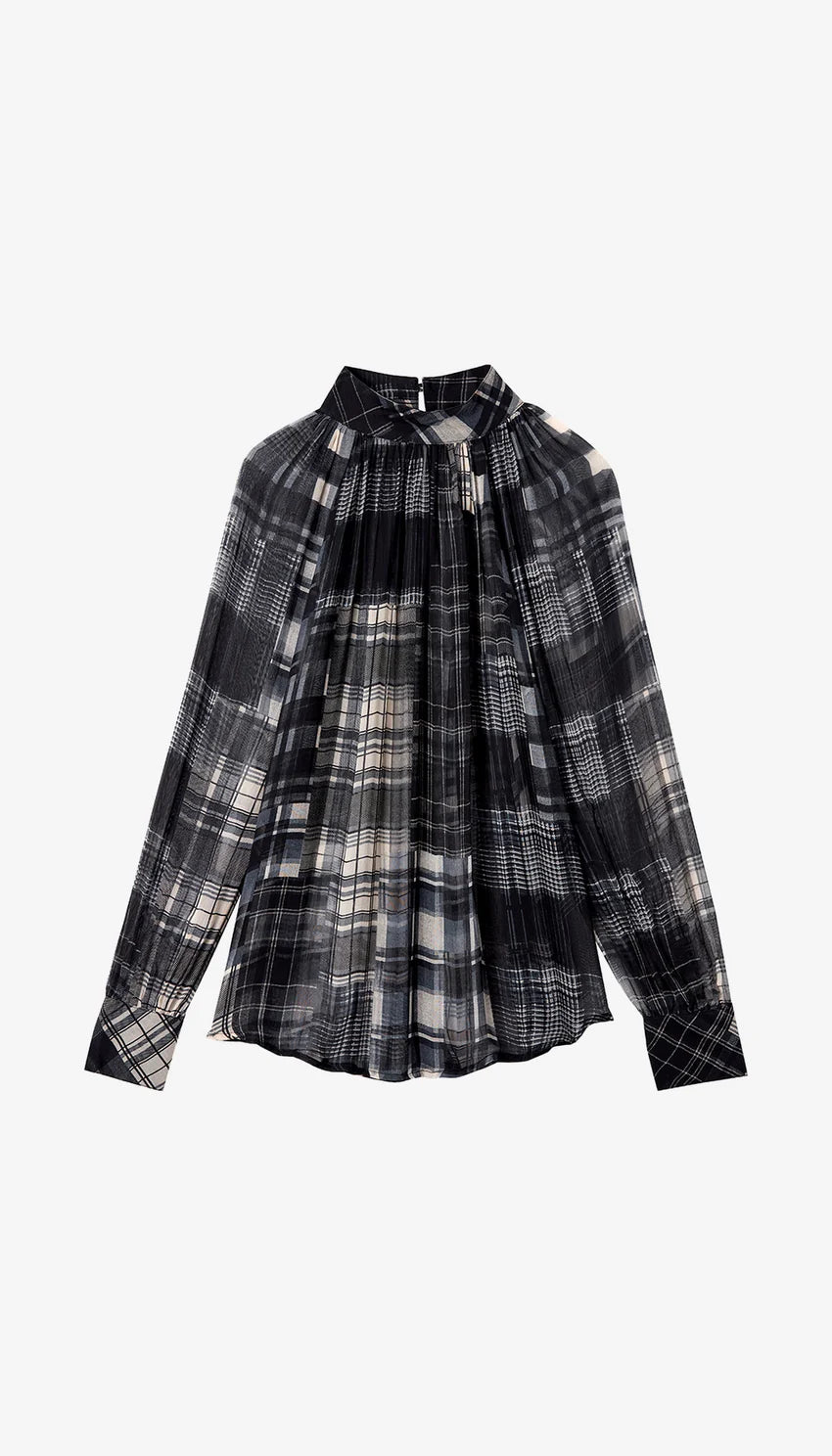 KITTEN BLOUSE (BLACK NEUTRAL) - SMYTHE