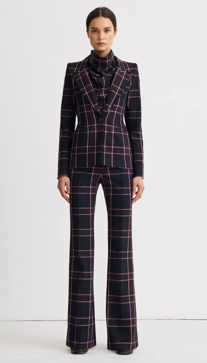 HOURGLASS BLAZER (NAVY MULTI) - SMYTHE