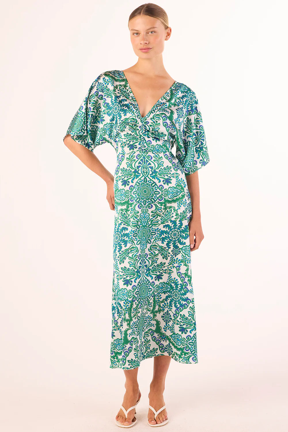 ZANIA DRESS (REFLECTIVE BOTANICAL) - MISA