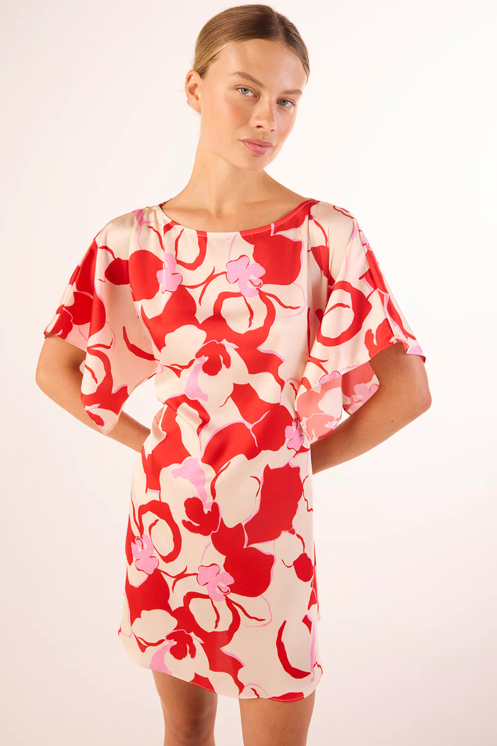 ALEKA DRESS (ABSTRACT ORCHID) - MISA