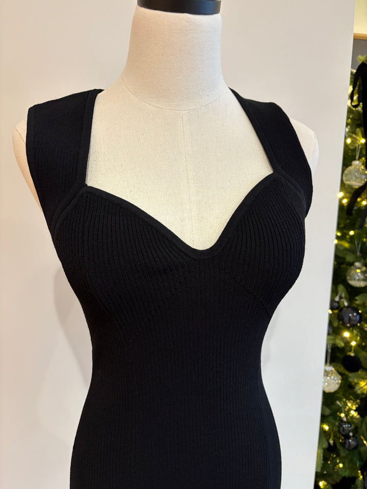 CORSET DETAIL DRESS - AUTUMN CASHMERE