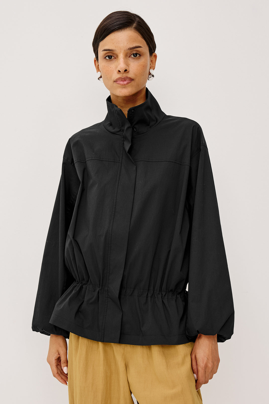 FELIX CINCHED JACKET (BLACK) - RAILS