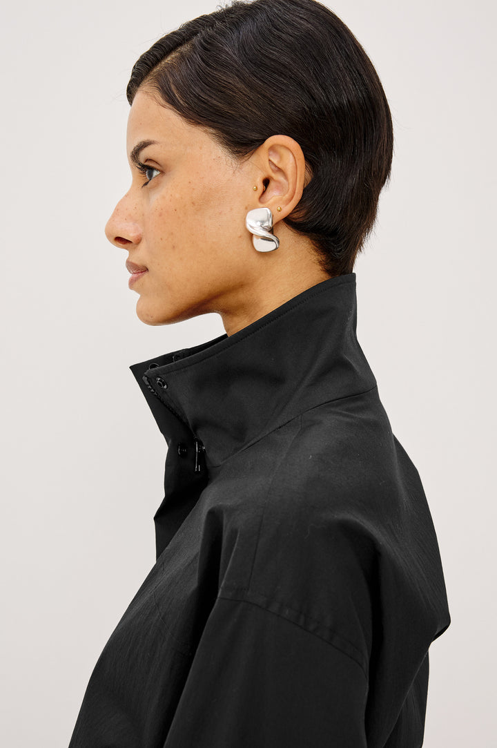 FELIX CINCHED JACKET (BLACK) - RAILS